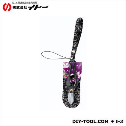 豆道楽豆生花鋏ちりめんストラップ 本体:約75mm 013337 1