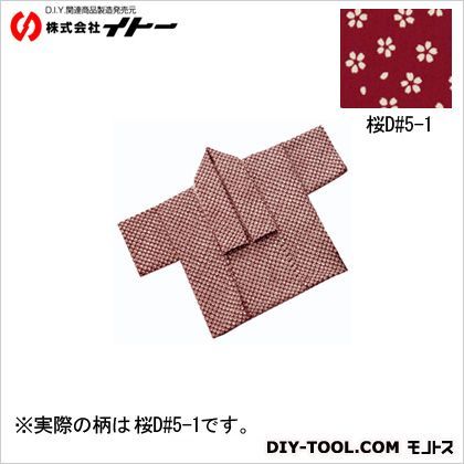 職人道楽手拭お手本付桜D#5-1 約350×900mm 017839 1