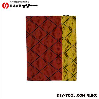 職人道楽武州織刺子文庫本カバー赤・山吹 文庫本フリーサイズ 094910 1