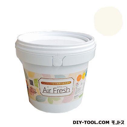 エアフレッシュハイブリット型光触媒内装用塗料 ミルクホワイト 4kg 1