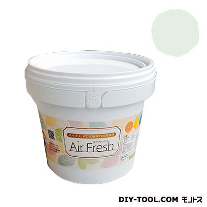 エアフレッシュハイブリット型光触媒内装用塗料 ライムホワイト 4kg 1