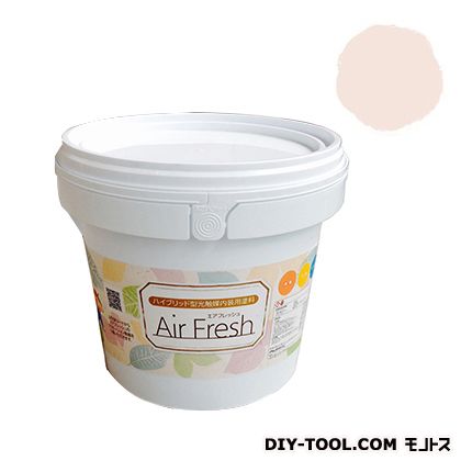 エアフレッシュハイブリット型光触媒内装用塗料 ピーチホワイト 4kg 1