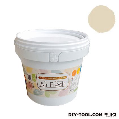 エアフレッシュハイブリット型光触媒内装用塗料 ハニークリーム 4kg 1