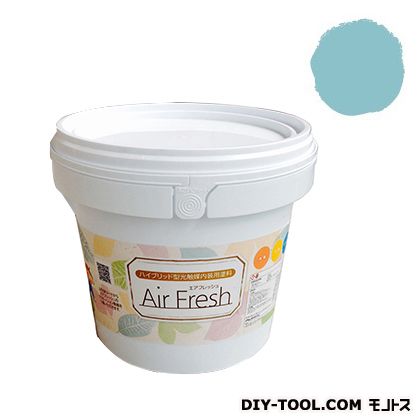 エアフレッシュハイブリット型光触媒内装用塗料 ナイルブルー 4kg 1