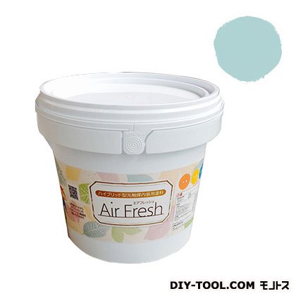 エアフレッシュハイブリット型光触媒内装用塗料 ホライズンブルー 4kg 1