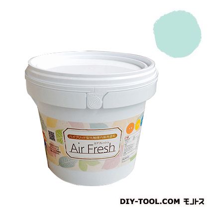 エアフレッシュハイブリット型光触媒内装用塗料 アクアミント 4kg 1