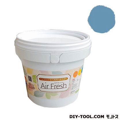 エアフレッシュハイブリット型光触媒内装用塗料 レイクブルー 4kg 1