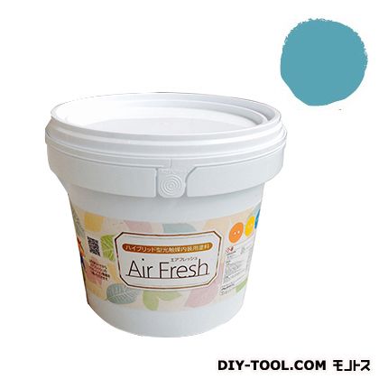 エアフレッシュハイブリット型光触媒内装用塗料 ピーコックブルー 4kg 1