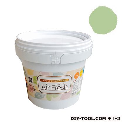 エアフレッシュハイブリット型光触媒内装用塗料 ピスタチオ 4kg 1