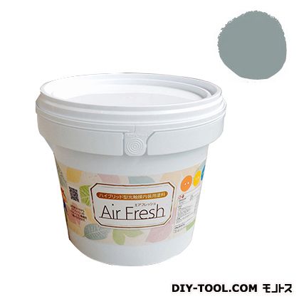 エアフレッシュハイブリット型光触媒内装用塗料 ヘイズグリーン 4kg 1