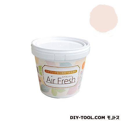 エアフレッシュハイブリット型光触媒内装用塗料 ピーチホワイト 1kg 1