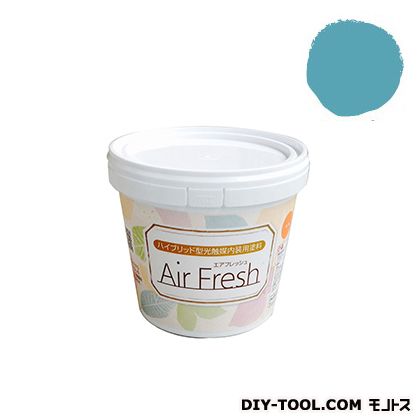 エアフレッシュハイブリット型光触媒内装用塗料 ピーコックブルー 1kg 1