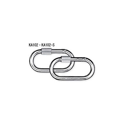 123カラビナ鉄KA102ダブルストッパー