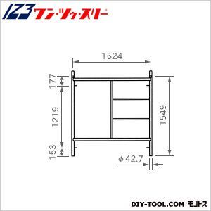 ローリング部材梯子枠 FT-1515AZ 1個
