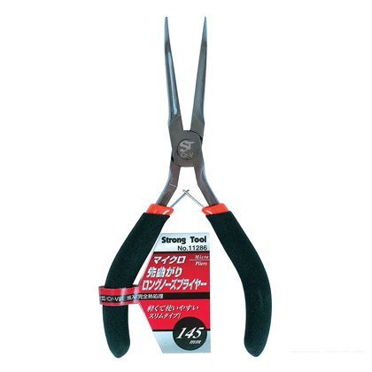 ストロングツール マイクロロングノーズプライヤー 先曲がりタイプ 145mm 11286 1