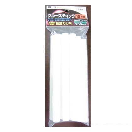 スリーアキシス セミロンググルースティック 半透明 12本組 直径11.5×150mm 20359 1