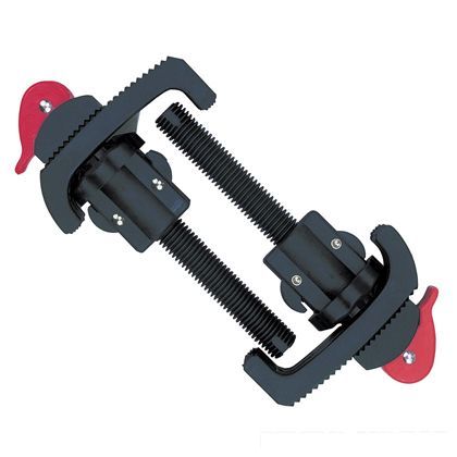 スリーアキシス レバータイプ 2ヶ組ベンチクランプ バイス付ワークベンチ用