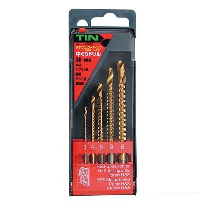 リリーフ 中ぐりドリル チタニウムコーティング 26940 5本組