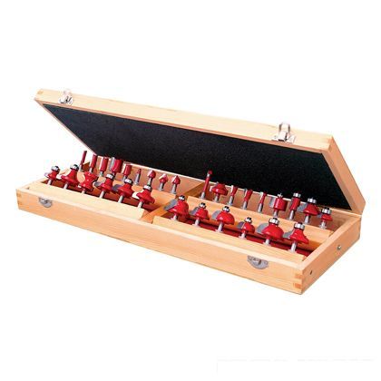 リリーフ 超硬刃ルータービットセット 30pce 軸径6mm 30602 1