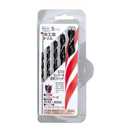 5pcs 木工ドリル