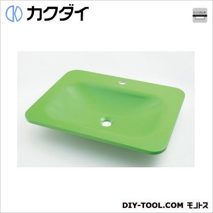 角型洗面器 アップルグリーン 7.5L #MR-493220GR 1点