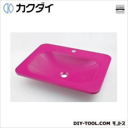 角型洗面器 パープルピンク 7.5L #MR-493220P 1点