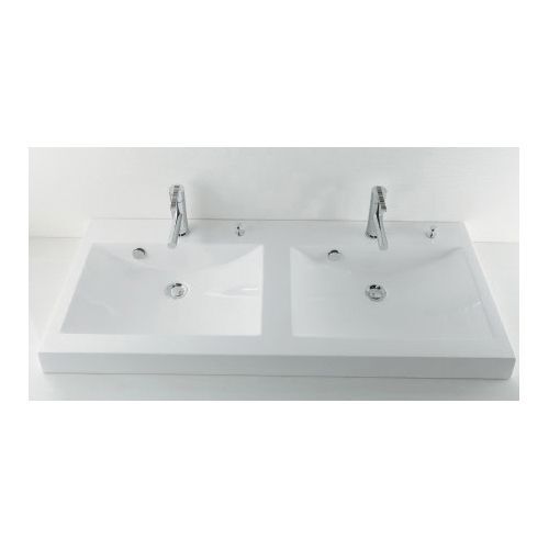 角型洗面器//ポップアップ独立つまみタイプ 白(ホワイト) #MR-493223H 1点