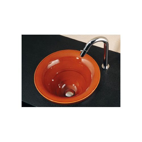 丸型手洗器//飴 茶(ブラウン) 493-099-BR 1点