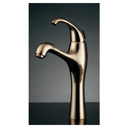 シングルレバー混合栓 ミドル・クリアブラス トール 183-103GN-CG 1点