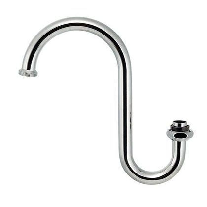 泡沫用下向キスワンパイプ170 クローム(メタル) 795-918 1点