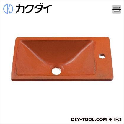 角型手洗器 鉄赤 493-010-R 1点