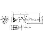 ドリル用ホルダ 360 x 50 x 50 mm S32DRX300M209 1