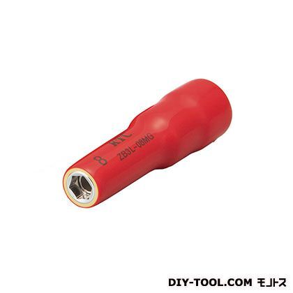 9.5sq.絶縁マグネットディープソケット 8mm ZB3L-08MG 1点