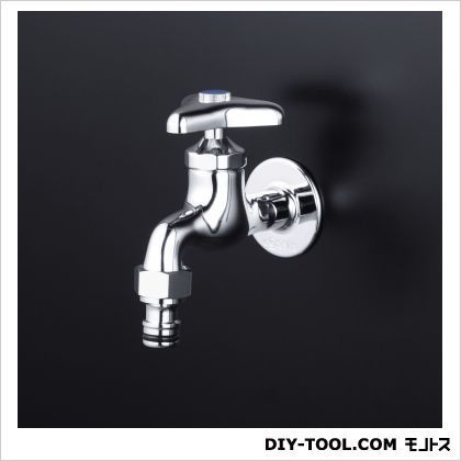 屋外ホース接続ニップル付横水栓 K4SP 1