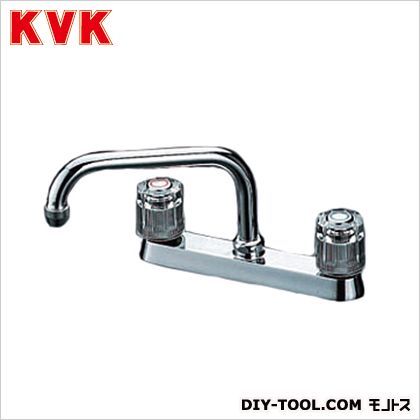 流し台用2ハンドル混合栓240mmパイプ付 幅×奥行:204×200mm KM8G-R24 1点