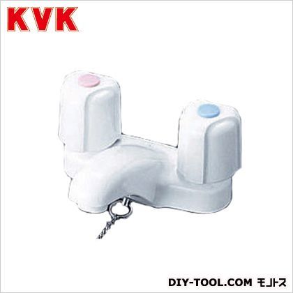 洗面用2ハンドル混合栓ポップアップ式 幅×奥行×高さ:102×98×134mm KM66HP 1点