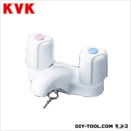 洗面用2ハンドル混合栓ポップアップ式・固定こま 幅×奥行×高さ:102×98×134mm KM66HPZ 1点