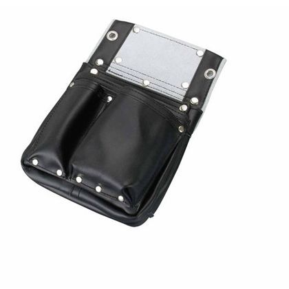 釘袋2段マチ付 黒 SH-601 1個