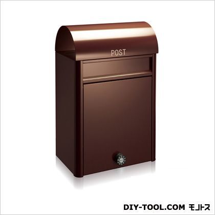 郵便ポストduomoラッチ錠 ブラウン 20×49.5×32cm 1