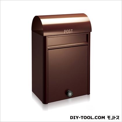 郵便ポストduomoダイヤル錠 ブラウン 20×49.5×32cm 1