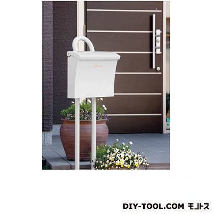 Luce(デザインポスト) 専用スタンド ホワイト(粉体塗装) W19.4×D8.5×H142cm 1台