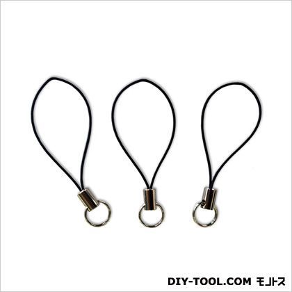 ミニストラップ ブラック 0.4×1×6.7cm MTB 1