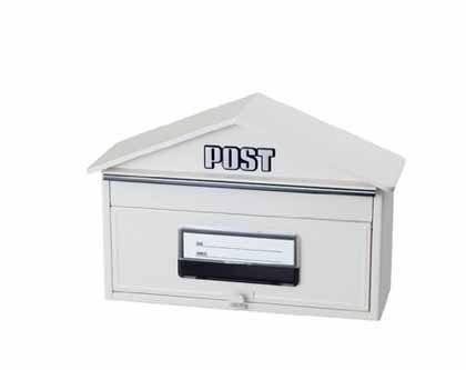 サントミハウス型ポスト ホワイト 43.5×30×15.8cm SGT-34 1