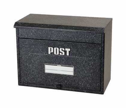 どでかポスト 黒みかげ 幅42cm✕高さ32.5cm✕奥行22cm SGE-4500 1台