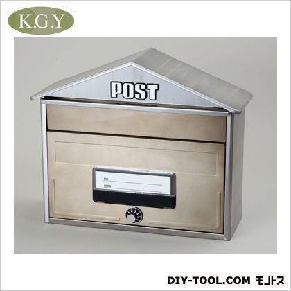 ハウス型ポスト シャイニーブラウン 全幅(mm)X全高(mm)X全奥行(mm):420X355X150/重量(g):1900 CSP-848L 1