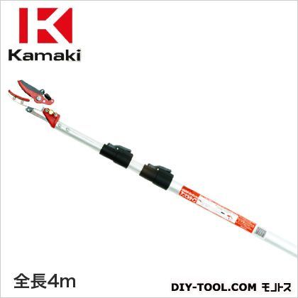 3段継伸縮式高枝切鋏かるのびサンダンアンビルタイプ 4.0m #1470A 1