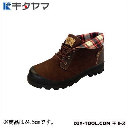 安全靴バグワーム3E ブラウン 24.5cm B-24 1点