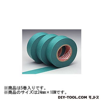 カモ井加工紙株式会社 シーリングテープ マスキングテープサイディングボード用 24mm×18m グリーン SB246S 5巻...