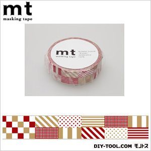 mt1Pミックス・レッド 奥行4.8×幅4.8×高さ1.5cm MT01D121 1