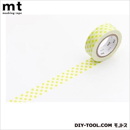 mt1Pドット・萌黄 奥行4.8×幅4.8×高さ1.5cm MT01D131 1